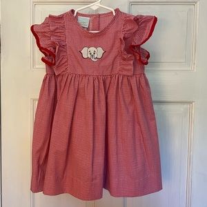 EUC Elephant (Alabama Game Day) Embroidered Dress 4T